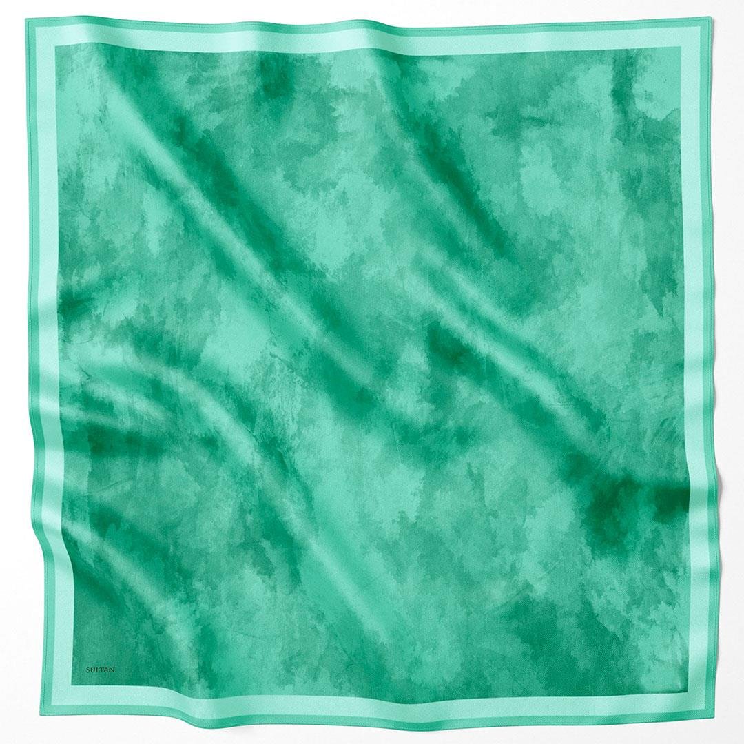Sultan Kristal Eşarp - Bulut Desen - SKE51 - Açık Yeşil