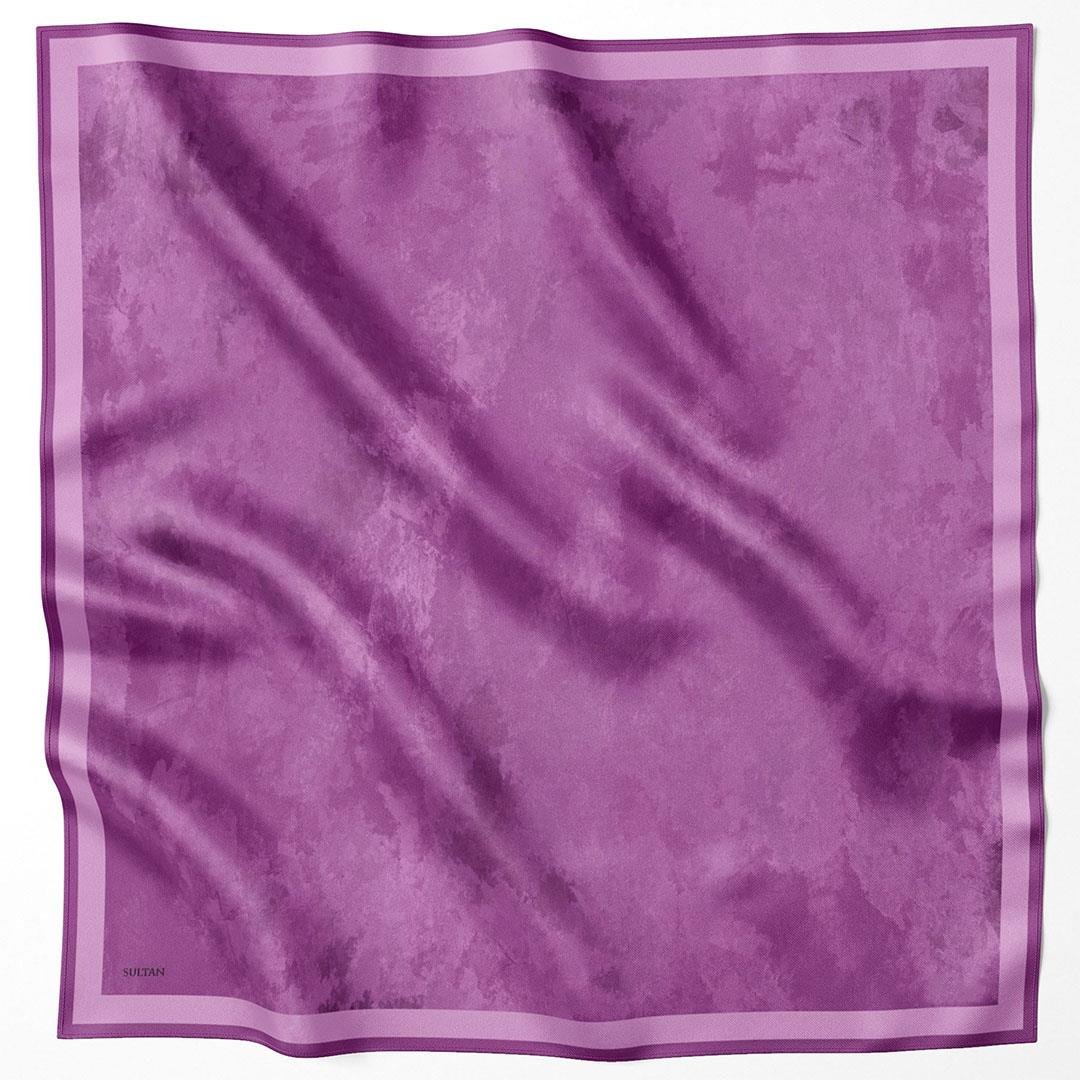 Sultan Kristal Eşarp - Bulut Desen - SKE93 - Mor