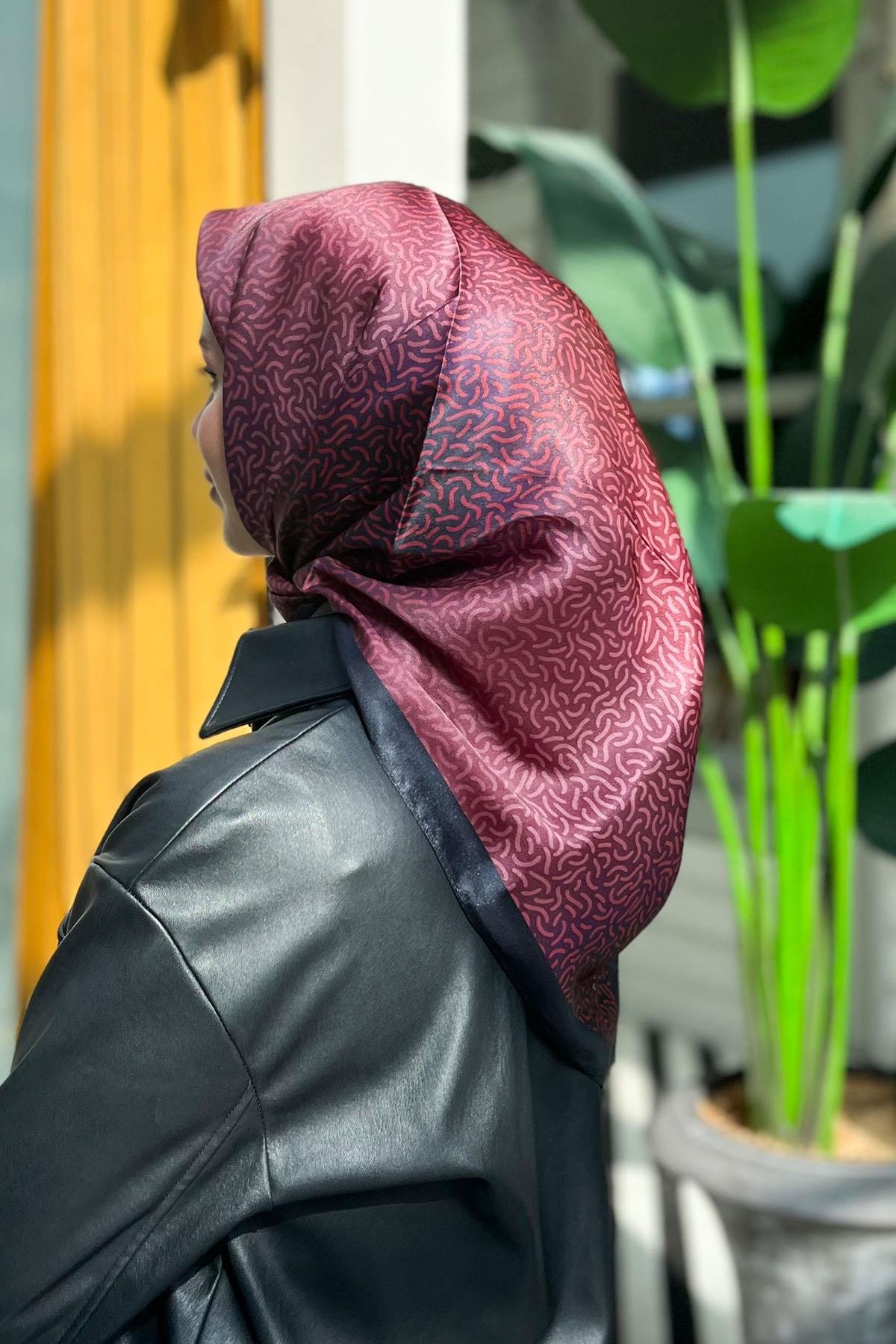 Sultan Kristal Eşarp - Hare Desen - SKE2830-05