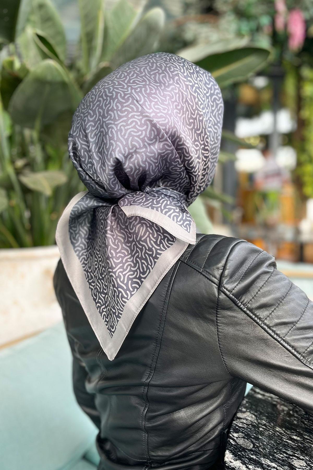 Sultan Kristal Eşarp - Hare Desen - SKE2830-20