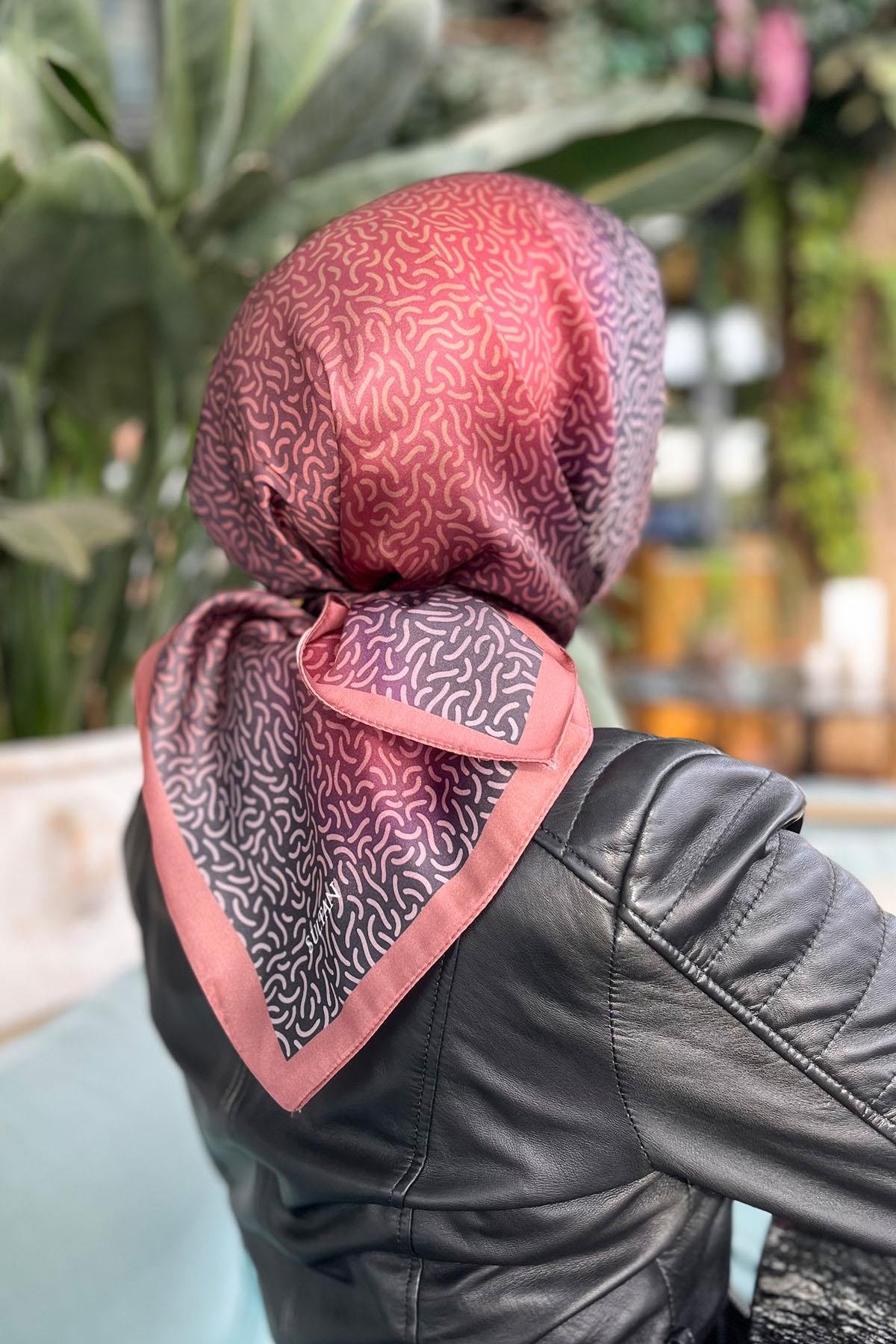 Sultan Kristal Eşarp - Hare Desen - SKE2830-06