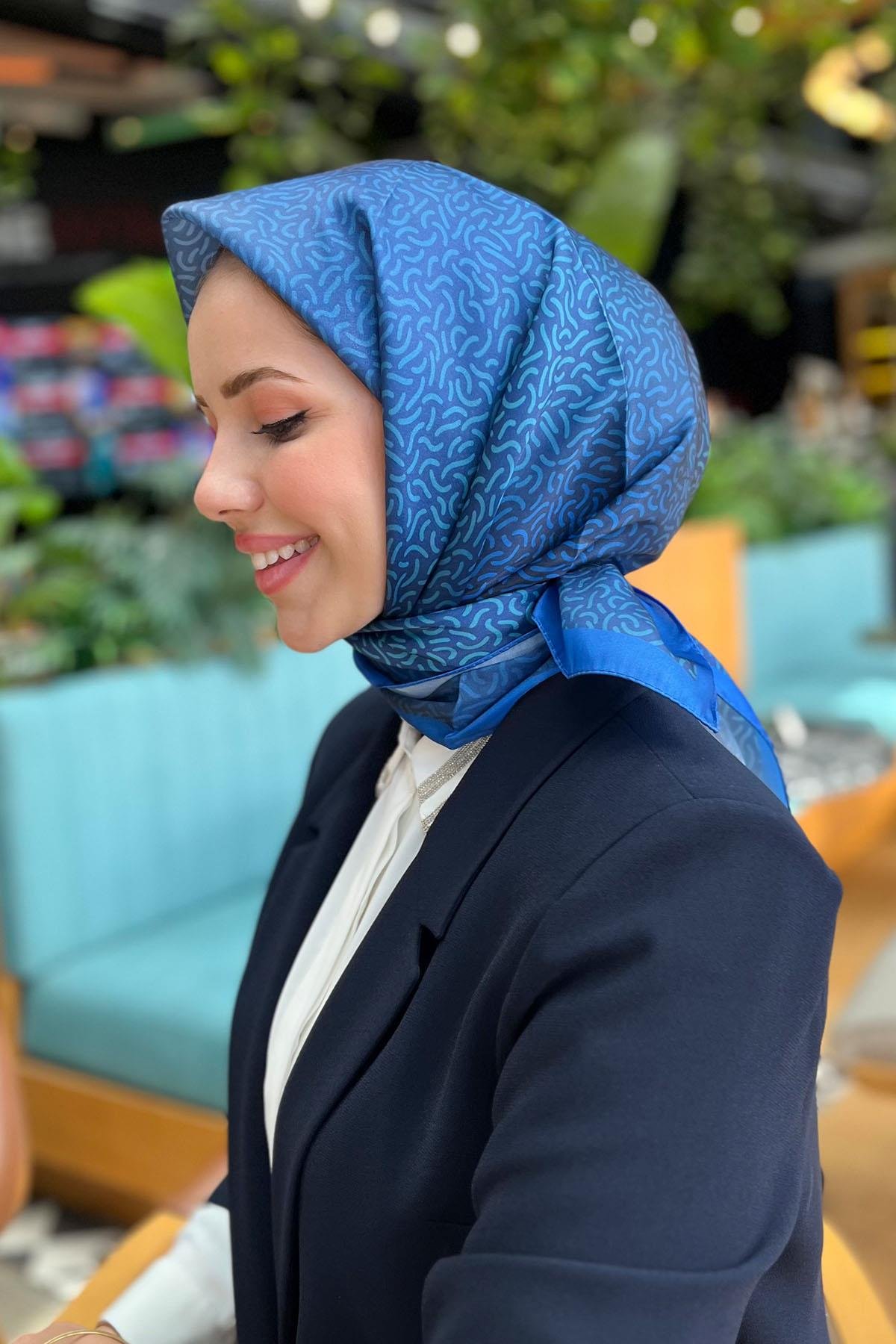 Sultan Kristal Eşarp - Hare Desen - SKE2830-08