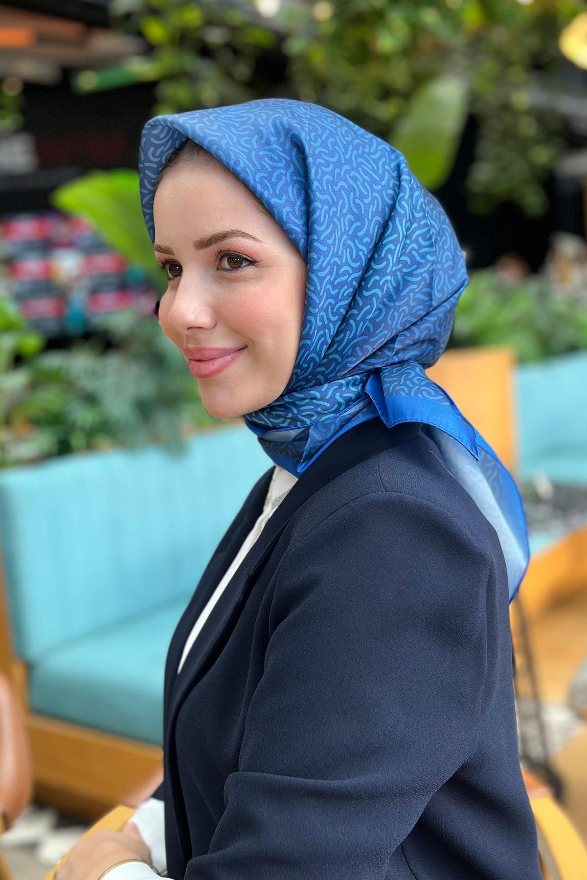 Sultan Kristal Eşarp - Hare Desen - SKE2830-08