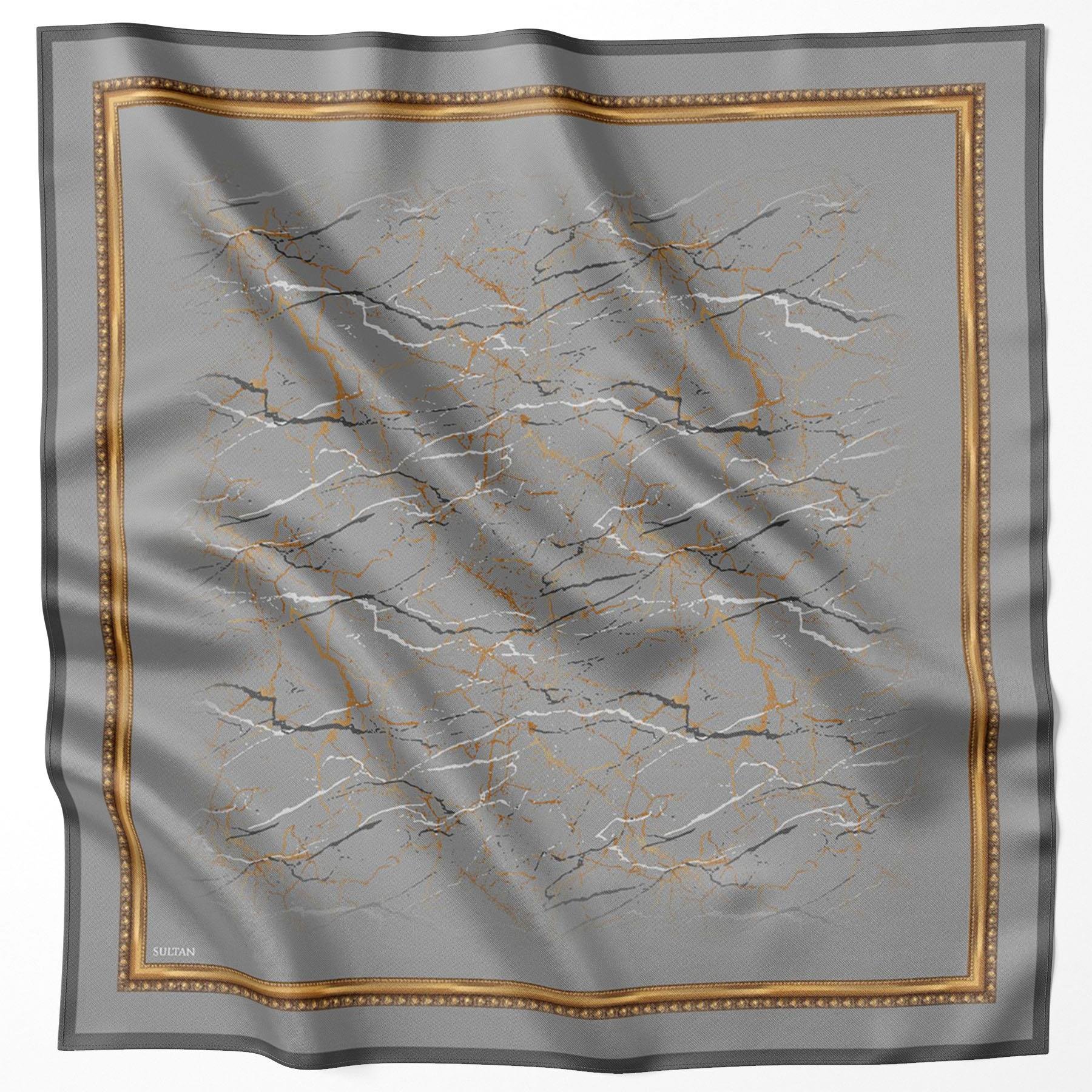 Sultan Kristal Eşarp - Mermer Desen - SKE1578-04