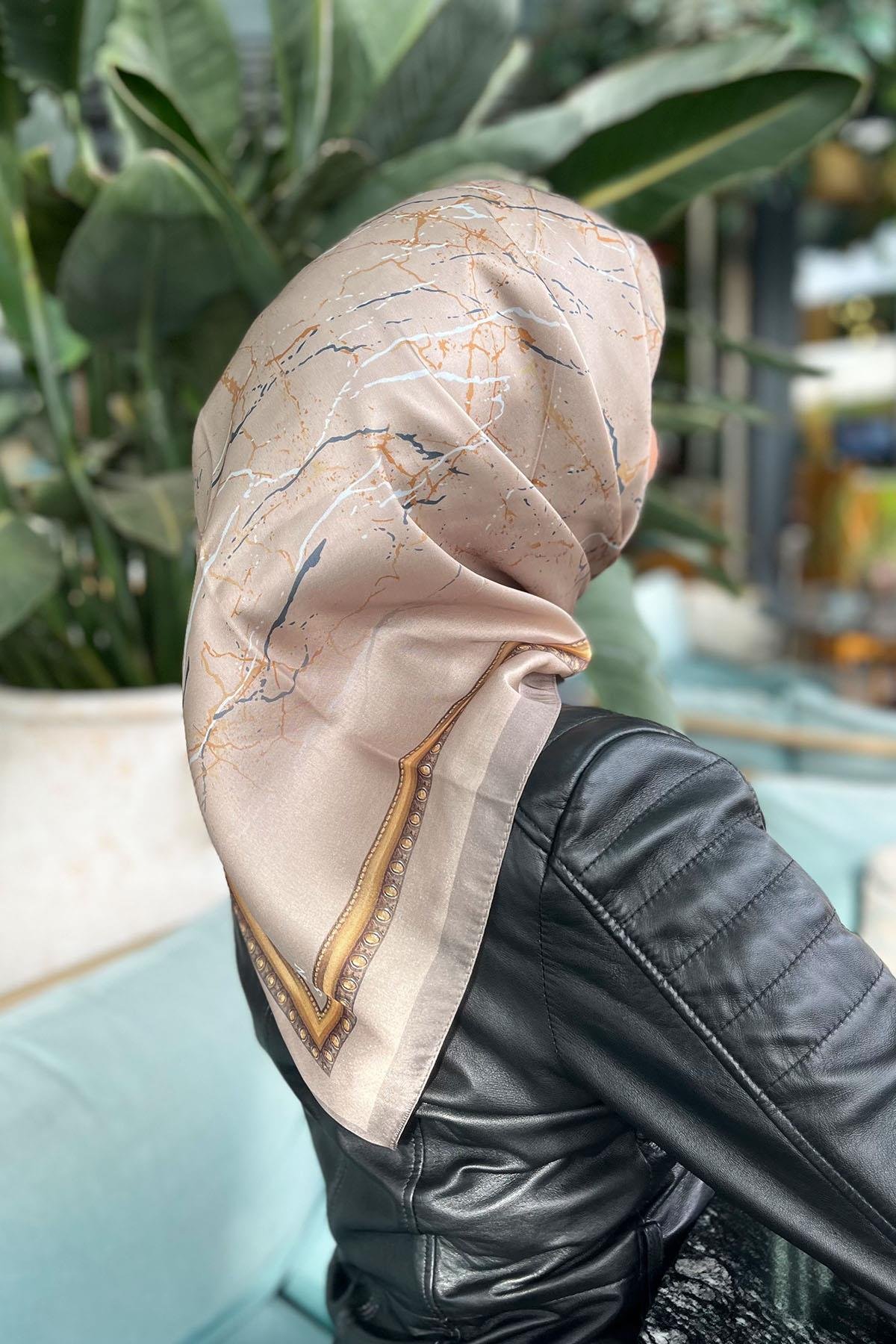 Sultan Kristal Eşarp - Mermer Desen - SKE1578-06