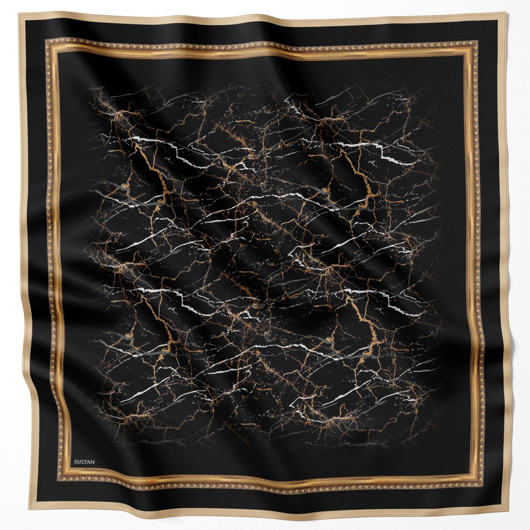 Sultan Kristal Eşarp - Mermer Desen - SKE1578-01