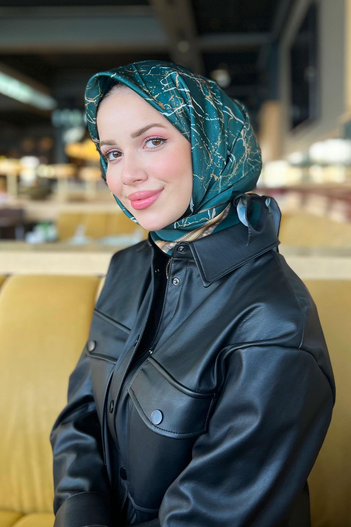 Sultan Kristal Eşarp - Mermer Desen - SKE1578-07