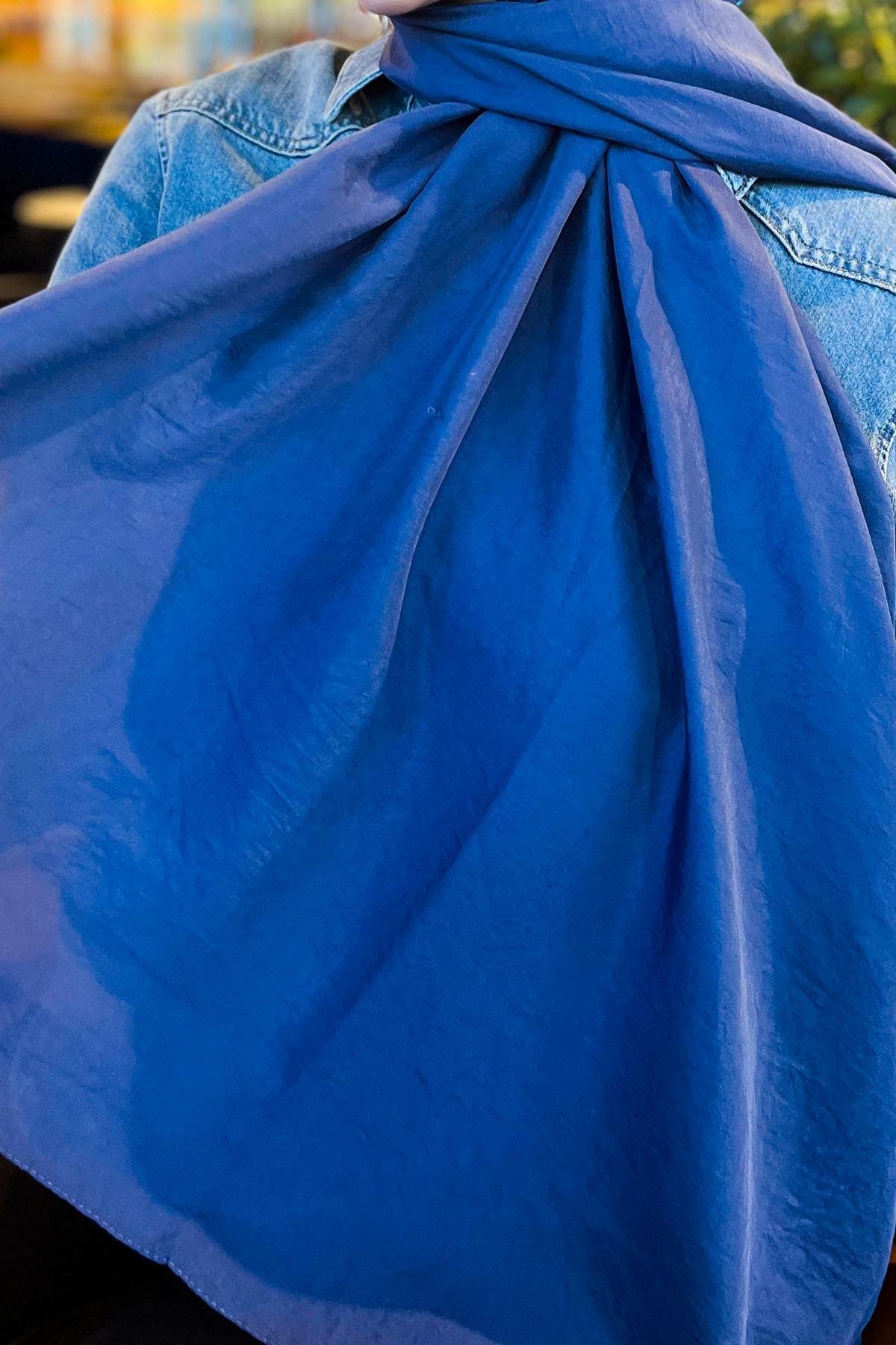 Sultan Vual Şal - Düz Renk - SLV001-02 - Lacivert