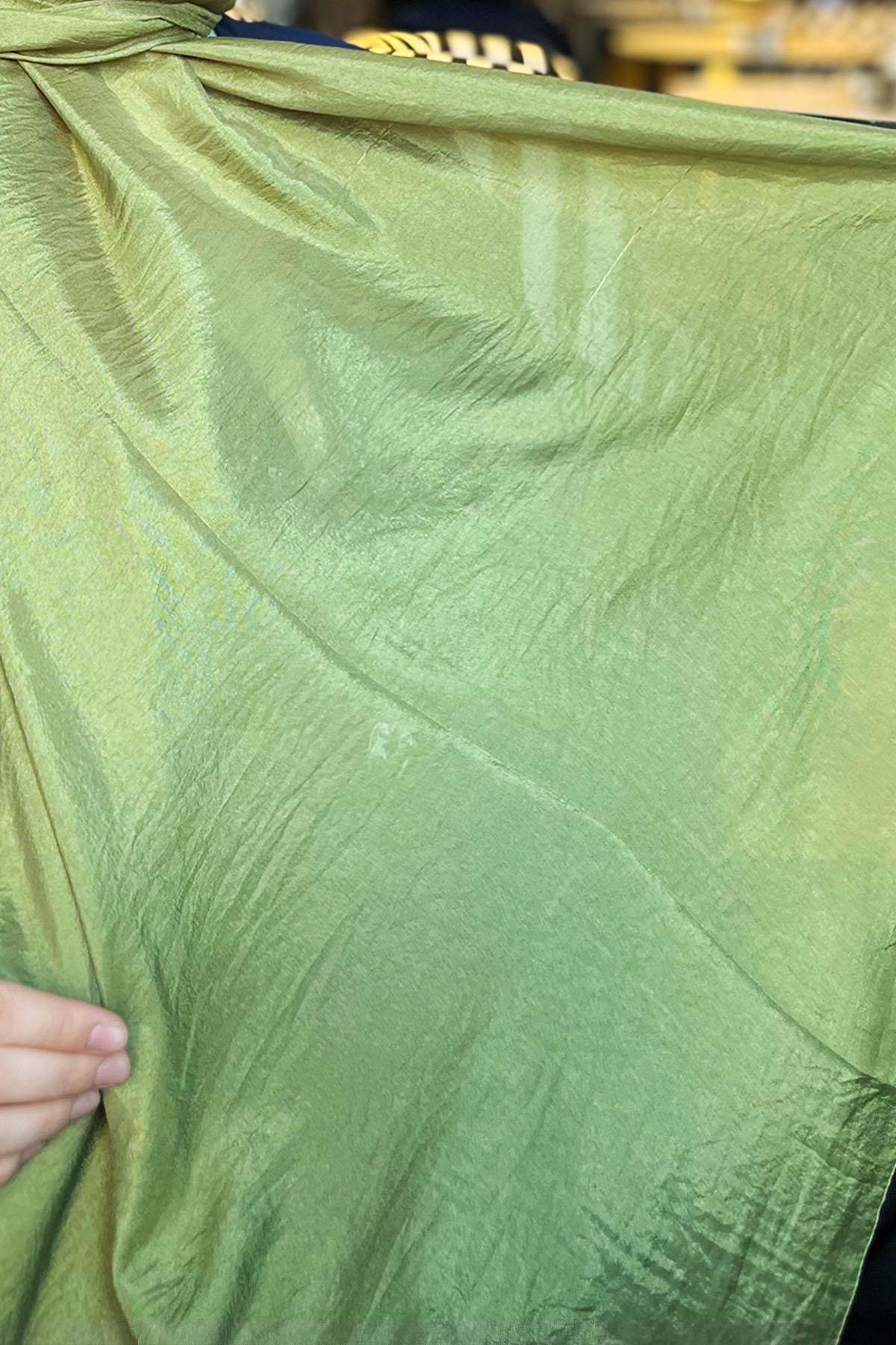 Sultan Vual Şal - Düz Renk - SLV001-06 - Yeşil