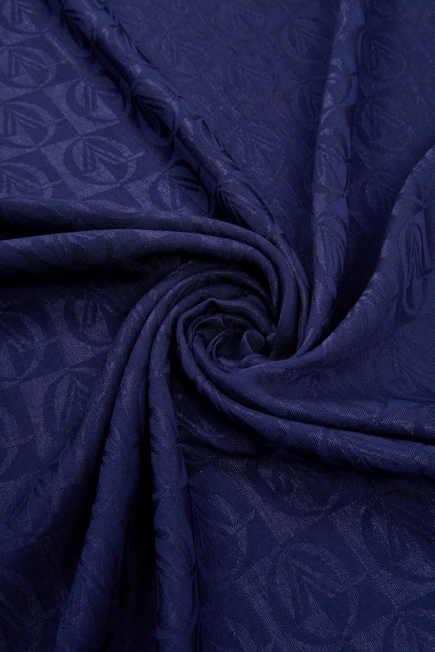 Valentino Orlandi Alia, Jakarlı Lyocell Şal - Dama Desen - 03 - Gece Mavisi