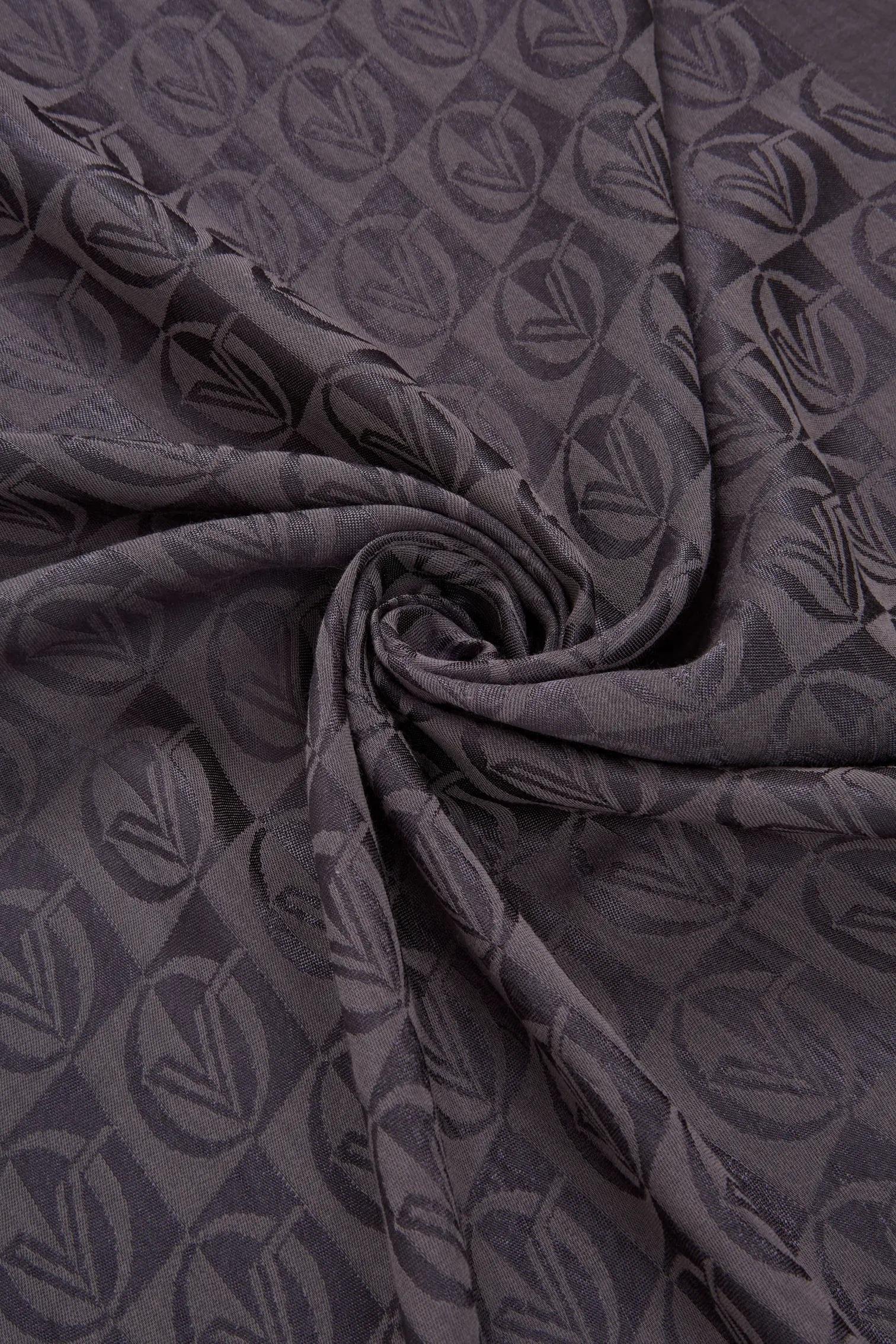 Valentino Orlandi Alia, Jakarlı Lyocell Şal - Dama Desen - 08 - Antrasit