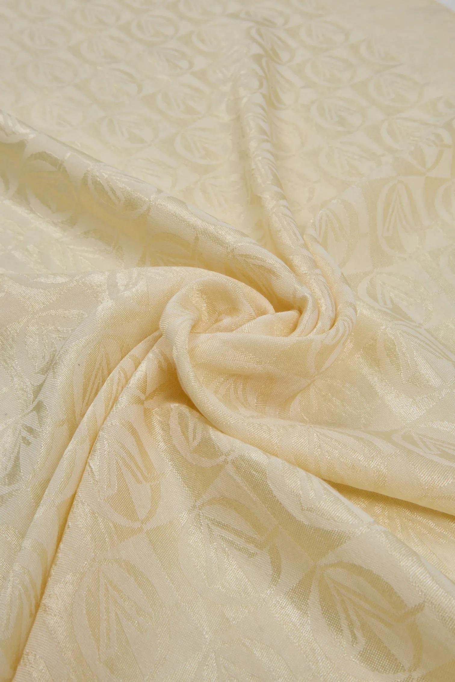 Valentino Orlandi Alia, Jakarlı Lyocell Şal - Dama Desen - 15 - Krem