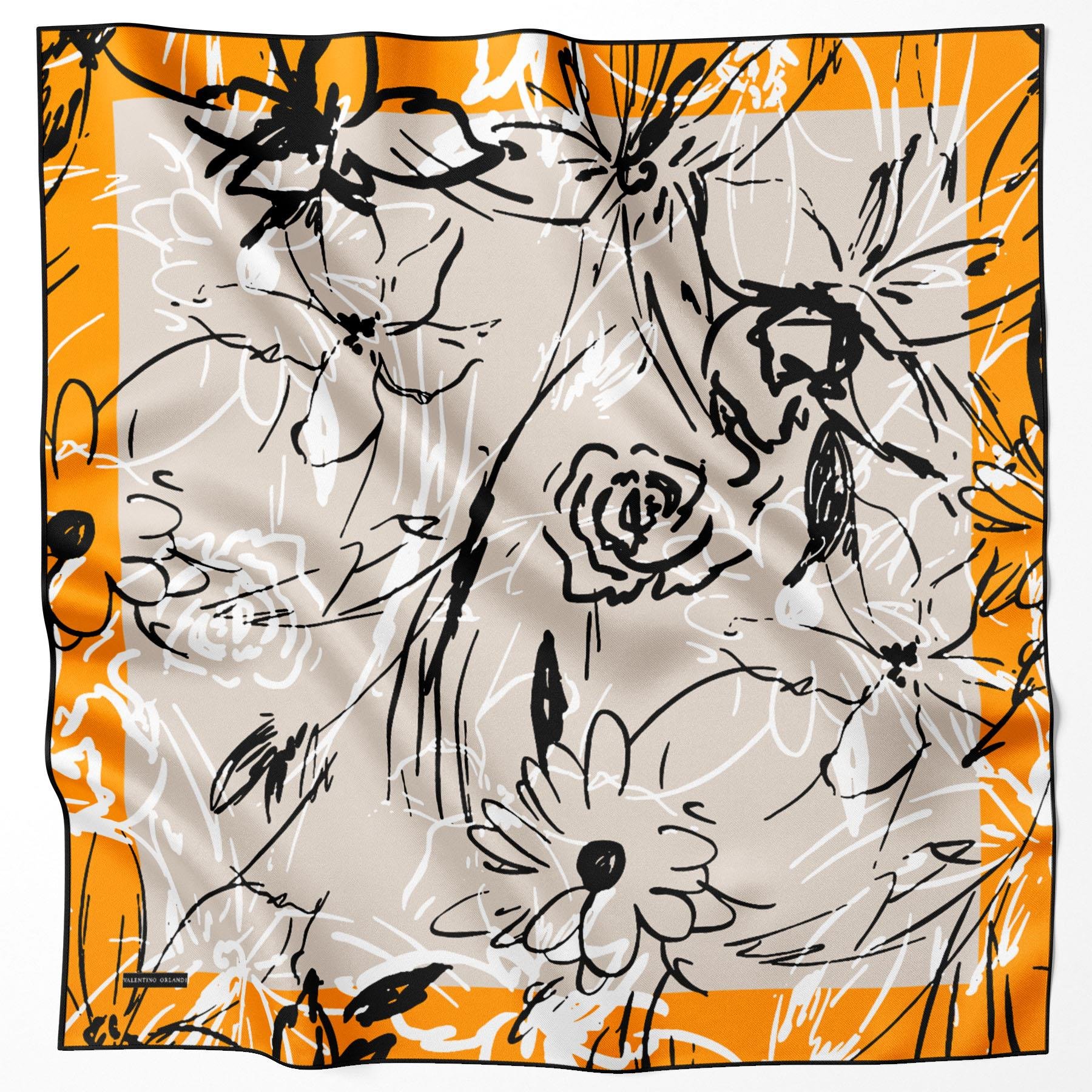 Valentino Orlandi Desenli Milano Eşarp - 51355-01