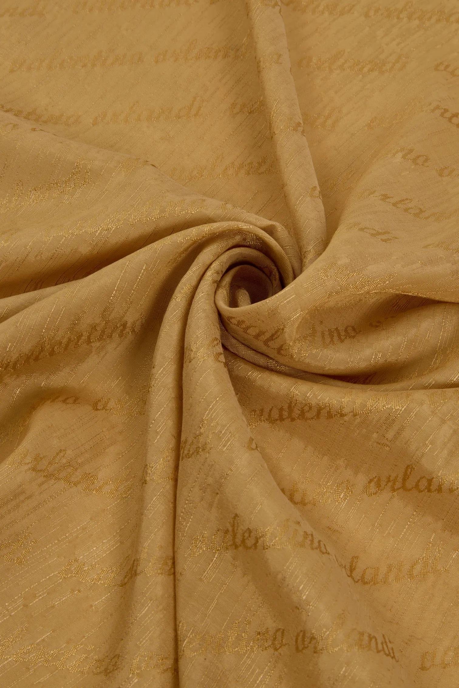 Valentino Orlandi Siena, Jakarlı Şal - İmza Desen - 11 - Gold