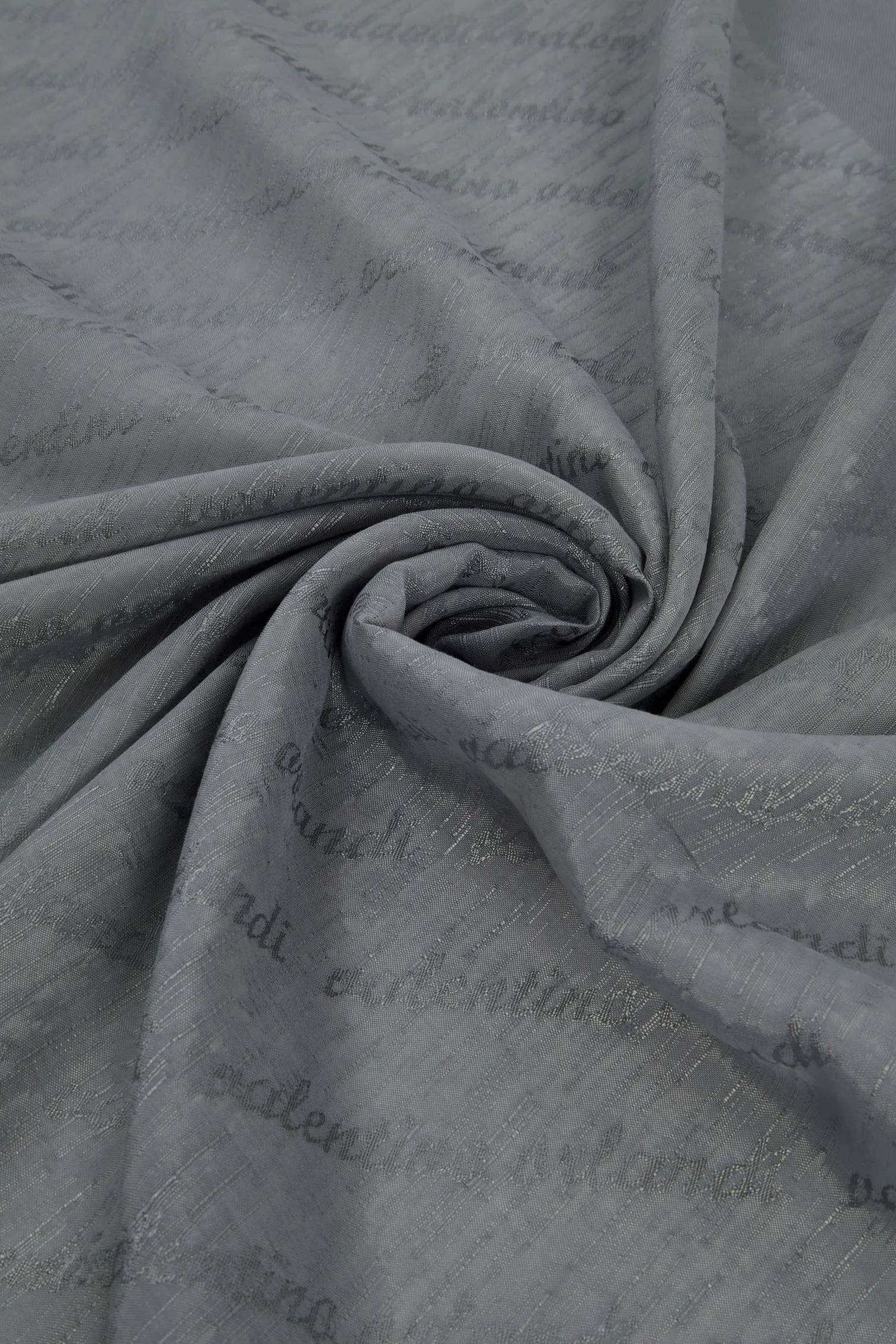 Valentino Orlandi Siena, Jakarlı Şal - İmza Desen - 06 - Gümüş