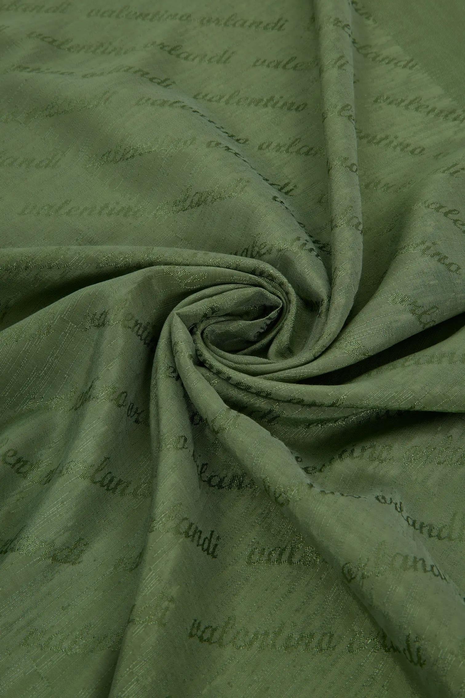 Valentino Orlandi Siena, Jakarlı Şal - İmza Desen - 07 - Çağla Yeşili