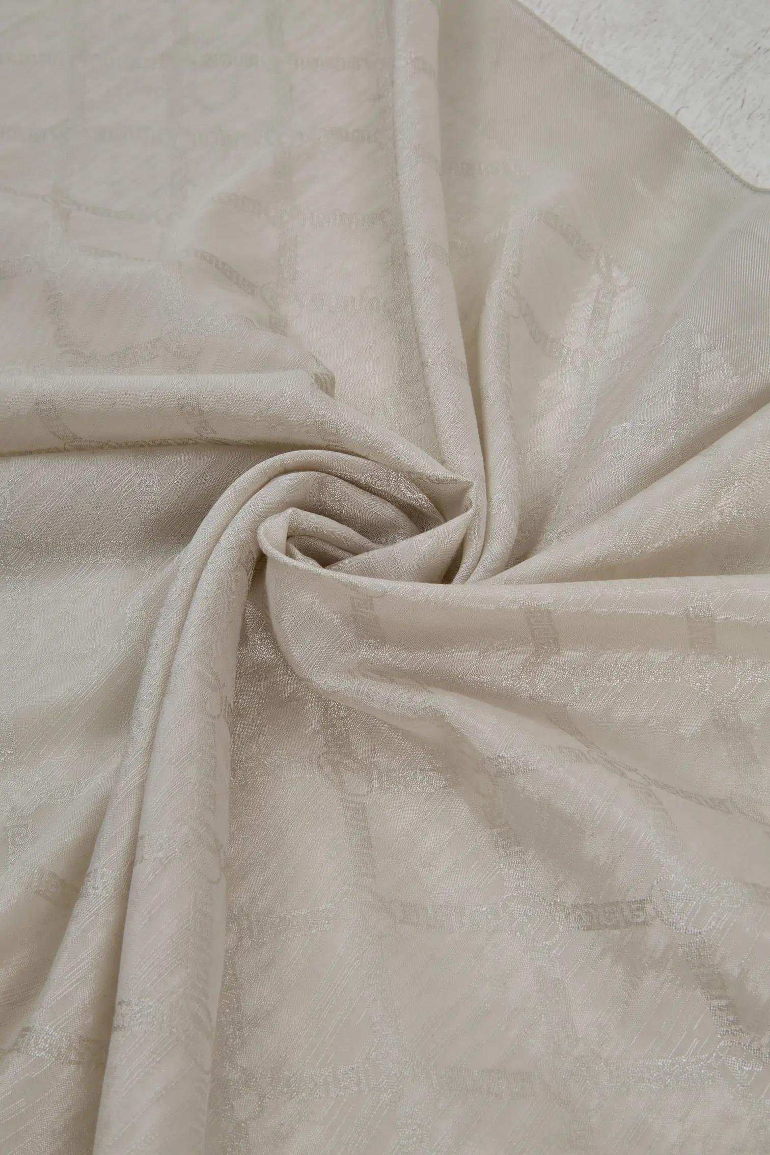 Valentino Orlandi Siena, Jakarlı Şal - Logo Desen - 15 - Taş