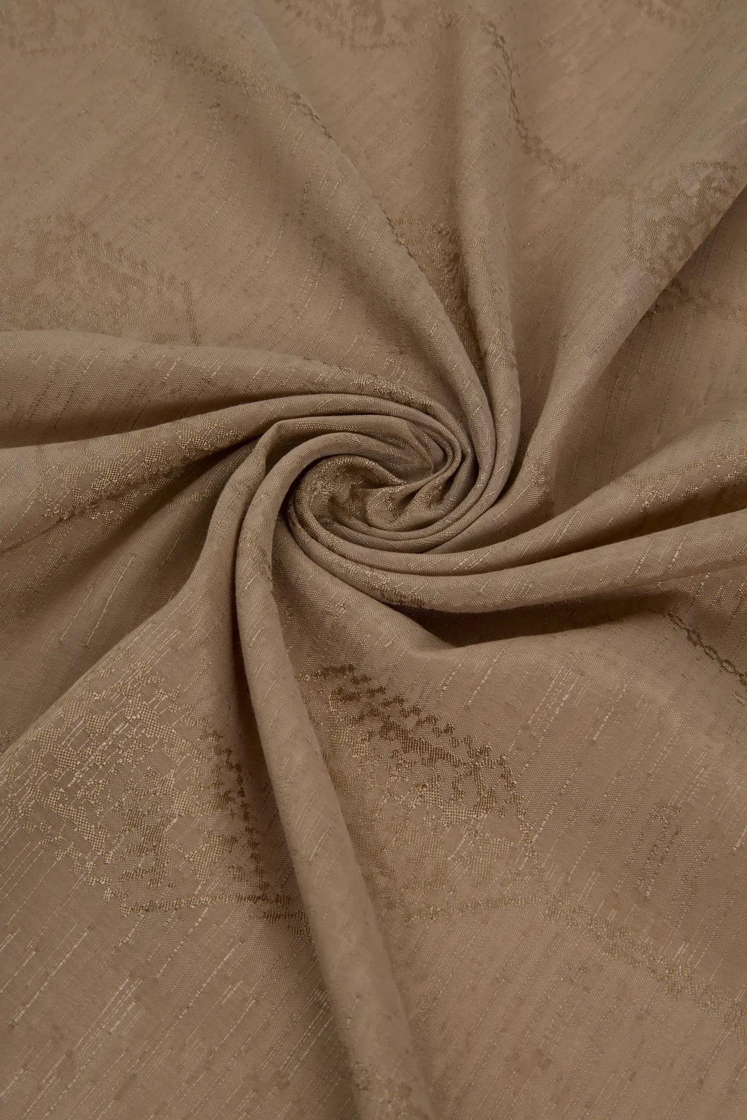 Valentino Orlandi Siena, Jakarlı Şal - Motif Desen - 10 - Latte