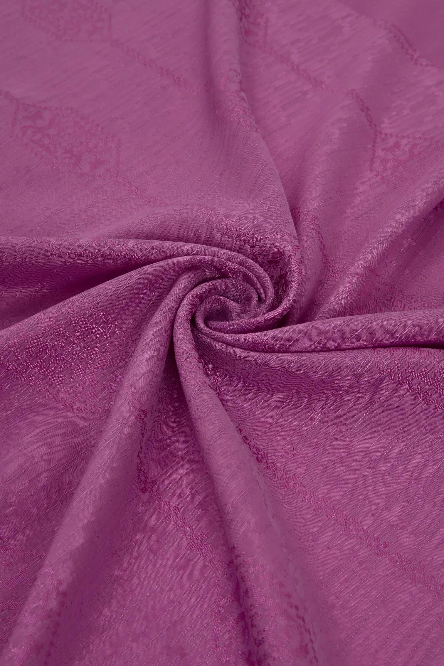 Valentino Orlandi Siena, Jakarlı Şal - Motif Desen - 08 - Fuşya