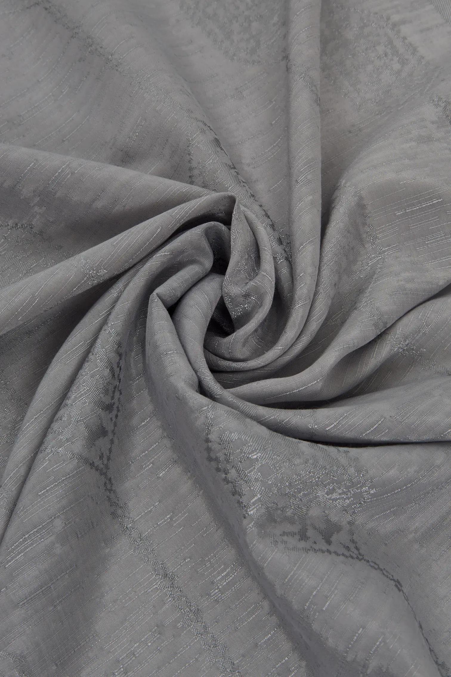 Valentino Orlandi Siena, Jakarlı Şal - Motif Desen - 06 - Gümüş