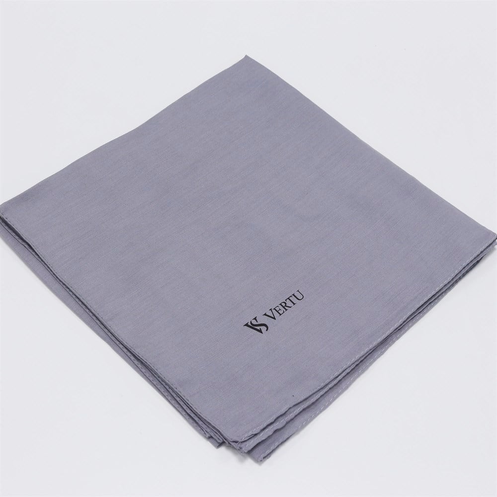 Vertu Düz Renk Yazma - 09 Gümüş