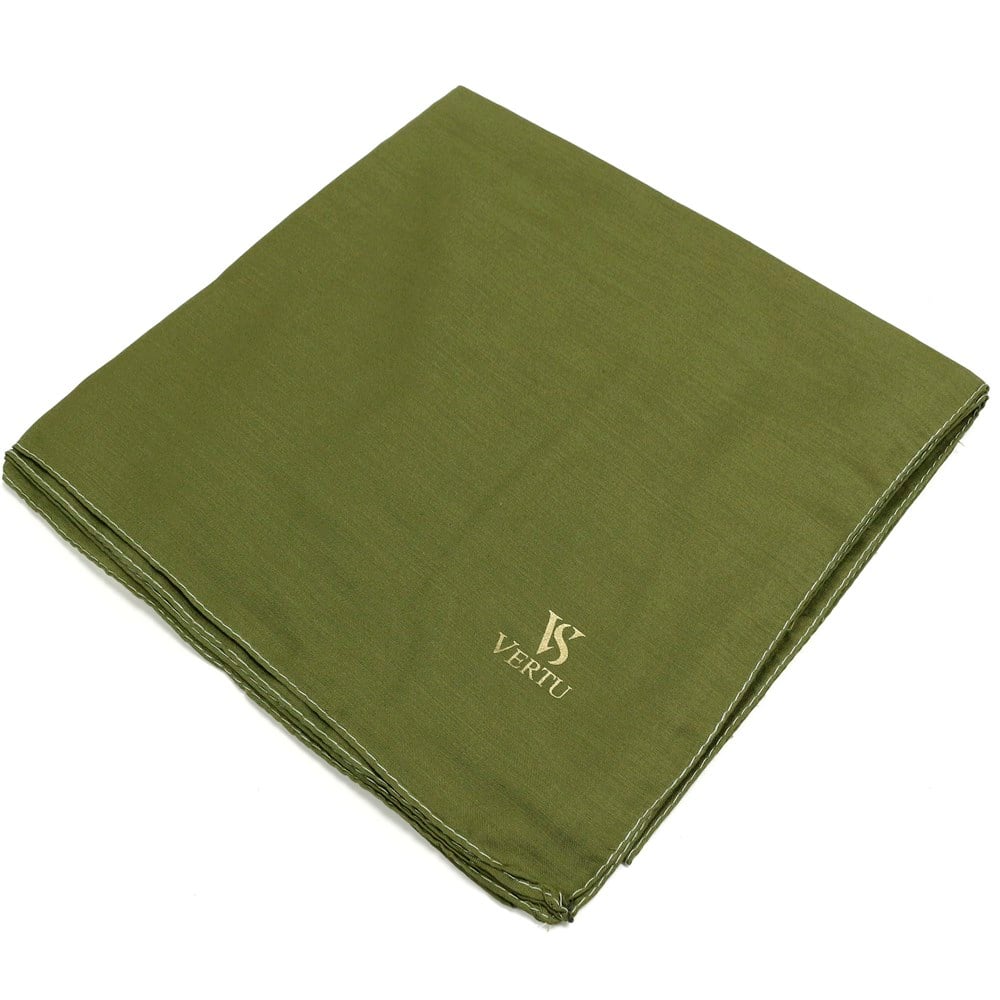 Vertu Düz Renk Yazma - 26 Ceviz Yeşili