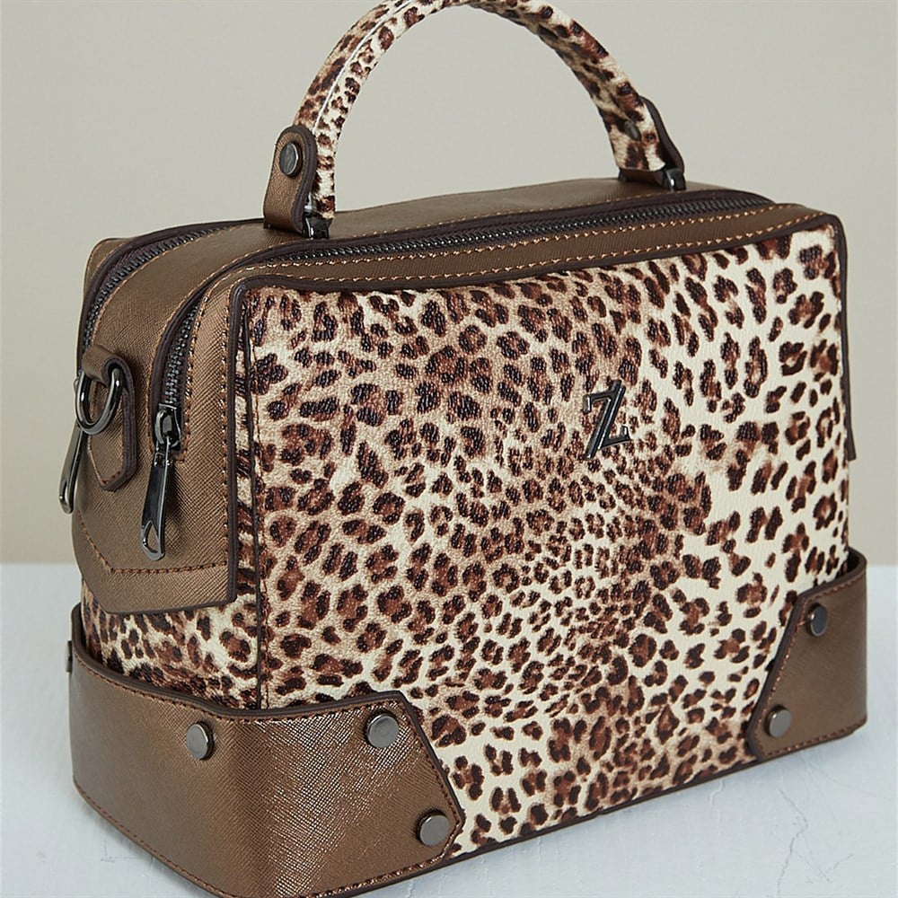Zühre Çanta - Z0235 - Leopar Desenli