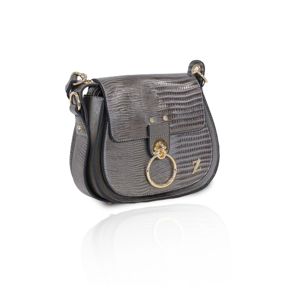 Zühre Çanta İguana Deri - Z0231 - Antrasit