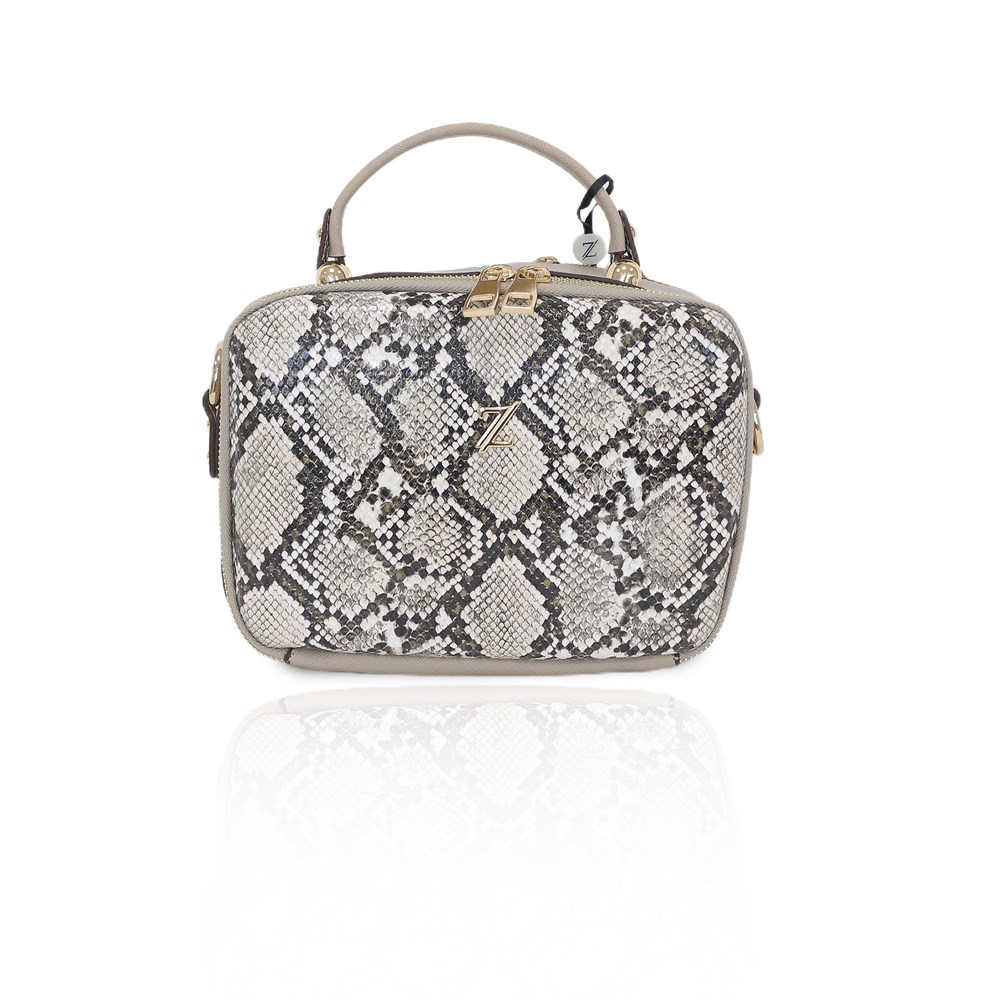 Zühre Çanta Yılan Deri - Z0227 - Bej