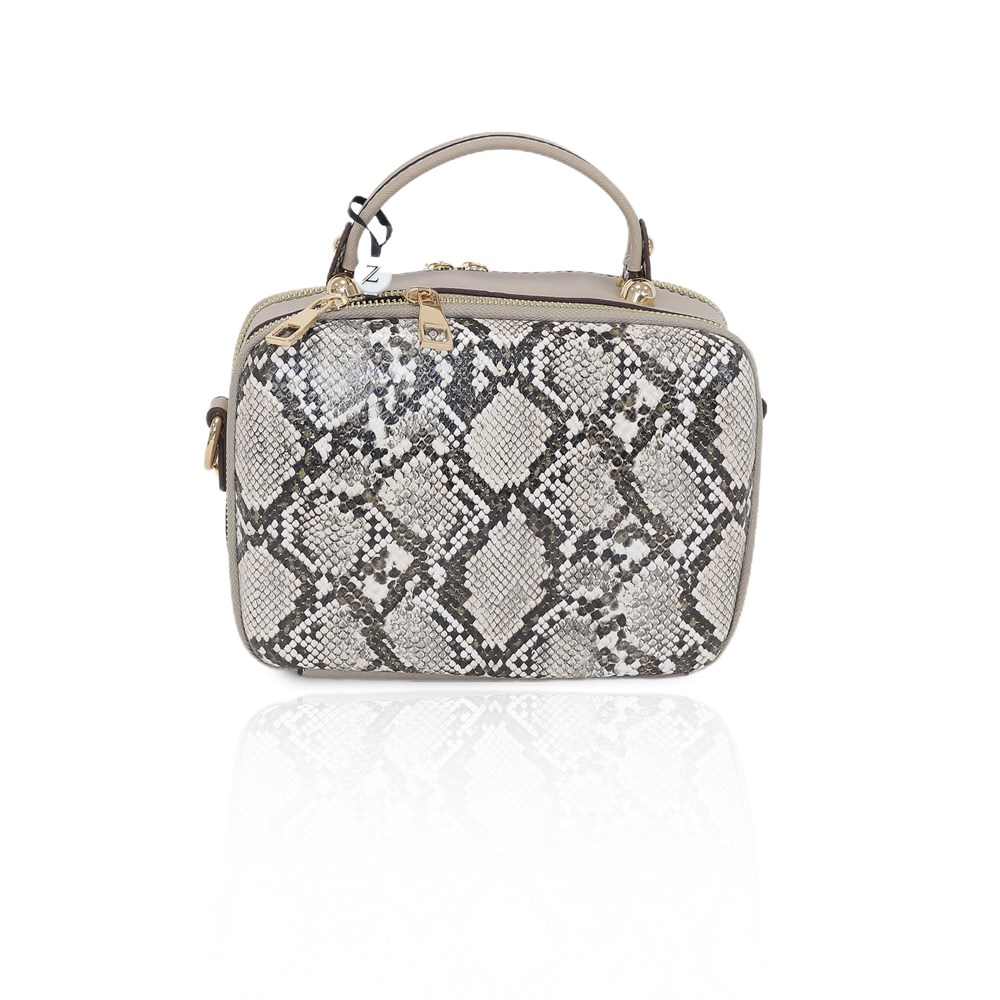 Zühre Çanta Yılan Deri - Z0227 - Bej