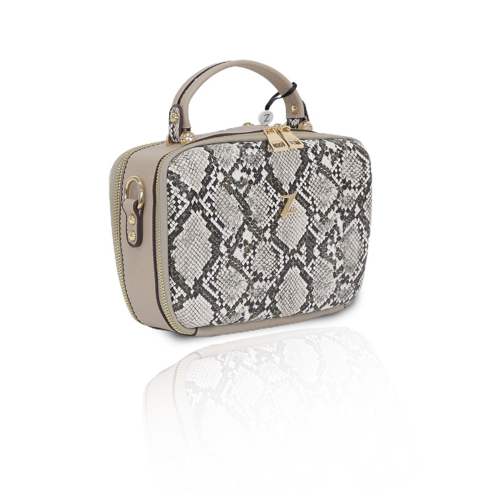 Zühre Çanta Yılan Deri - Z0227 - Bej