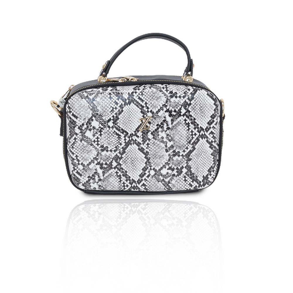 Zühre Çanta Yılan Deri - Z0227 - Siyah