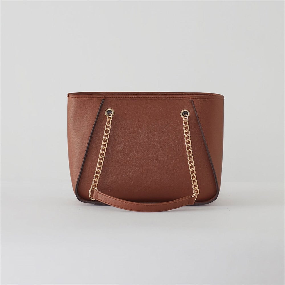 Zühre Deri Kapitone Çanta - Z0197 - Taba