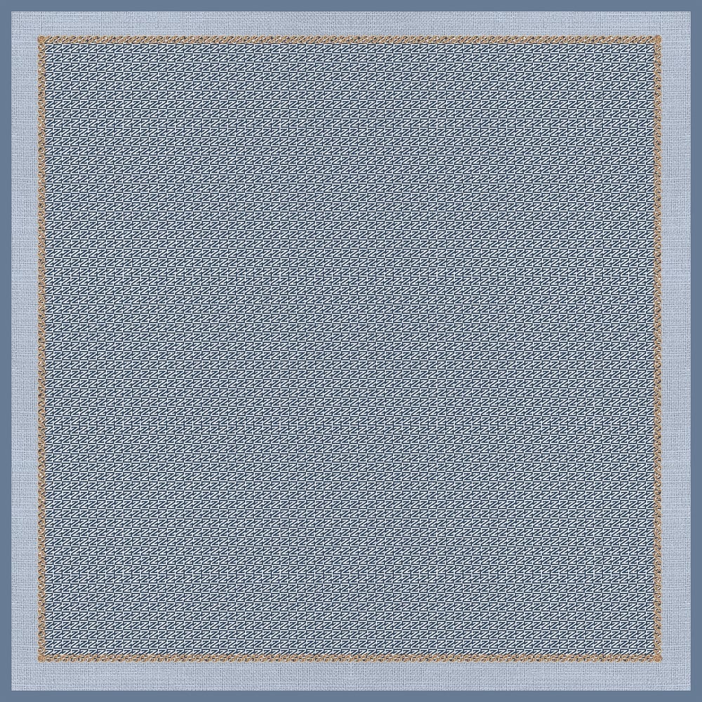 Zühre İpek Eşarp Monogram Desen - V1 - Sura