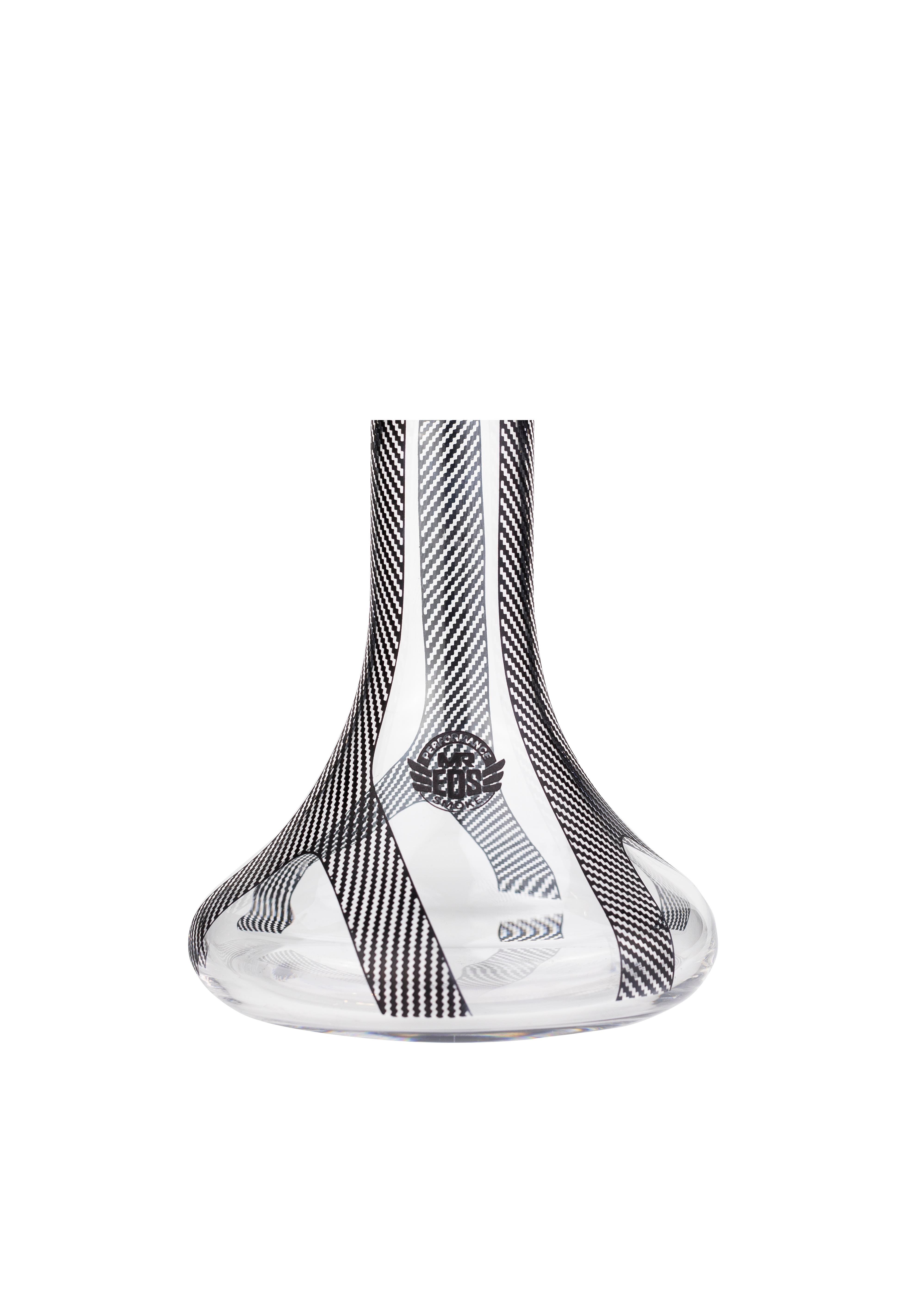 E24 Big Boss Carbon Seri Black Dekor Cam Şişe