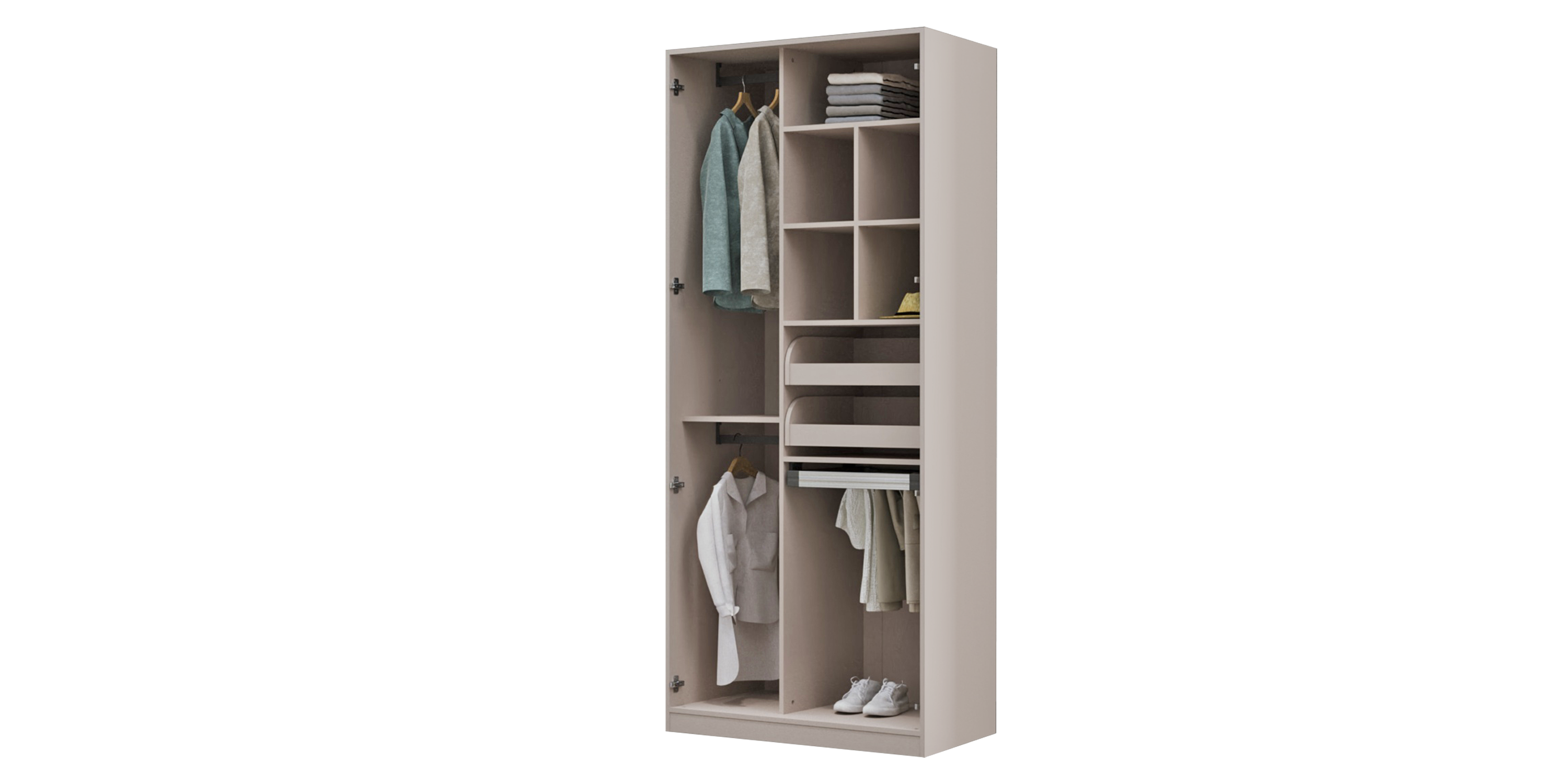 AKYOL 100 CM V1 ÇEKMECELİ DOLAP