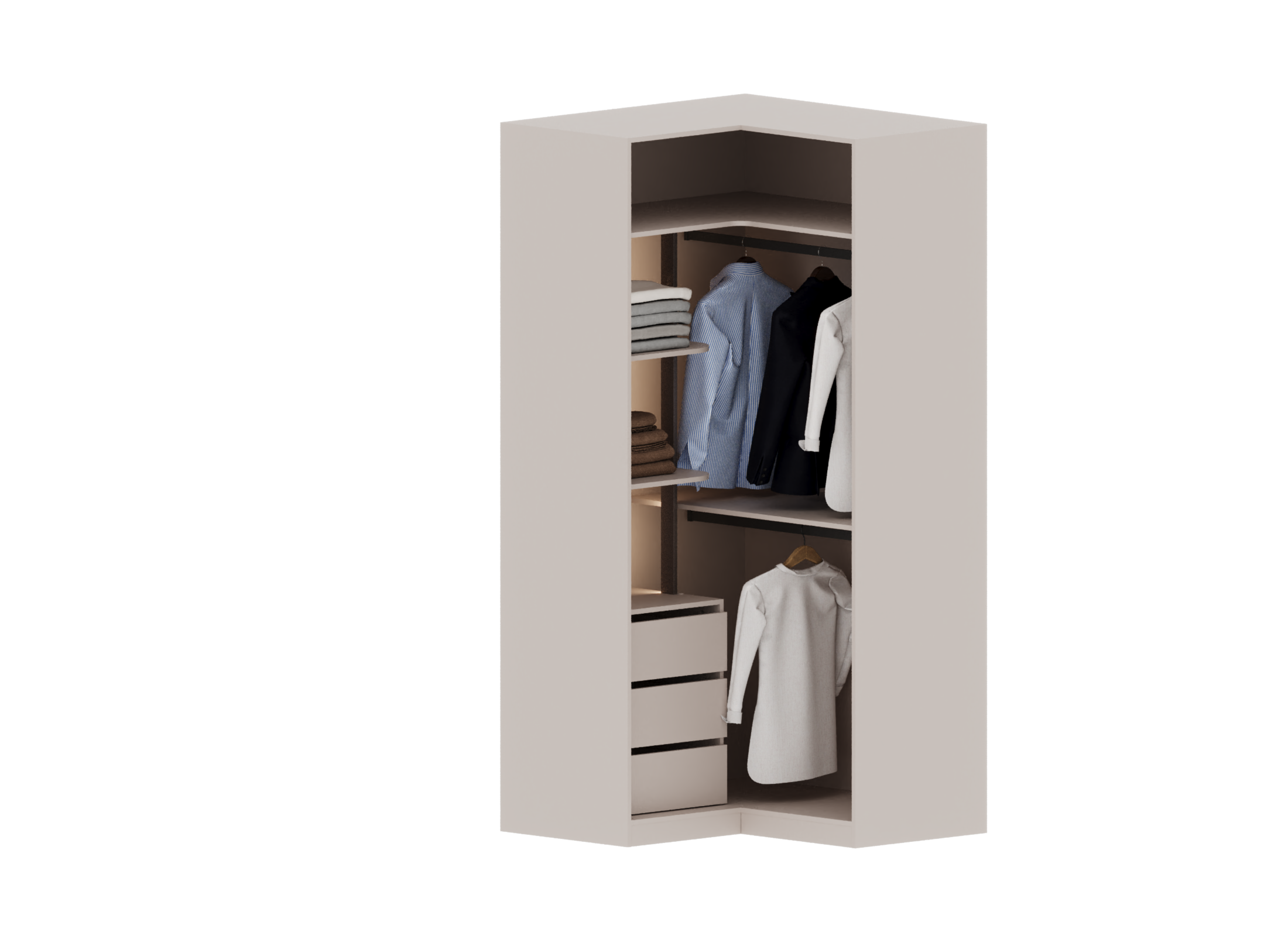 AKYOL KÖŞE DOLAP 2 KAPAKLI