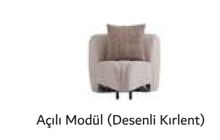 BELİZE AÇILI MODÜL DESENLİ KIRLENT 
