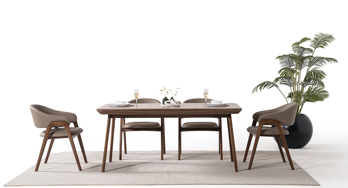 DELAMORE CEVİZ MASA TAKIMI