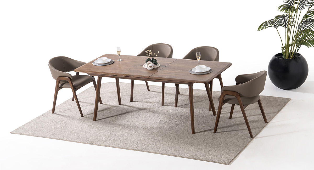 DELAMORE CEVİZ MASA TAKIMI