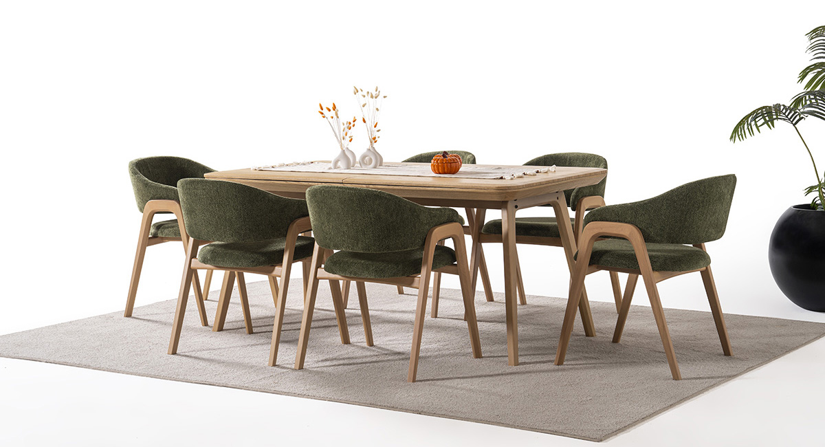 DELAMORE MEŞE MASA TAKIMI