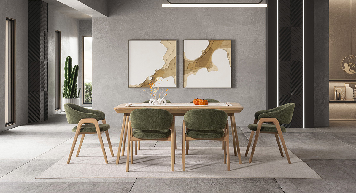 DELAMORE MEŞE MASA TAKIMI