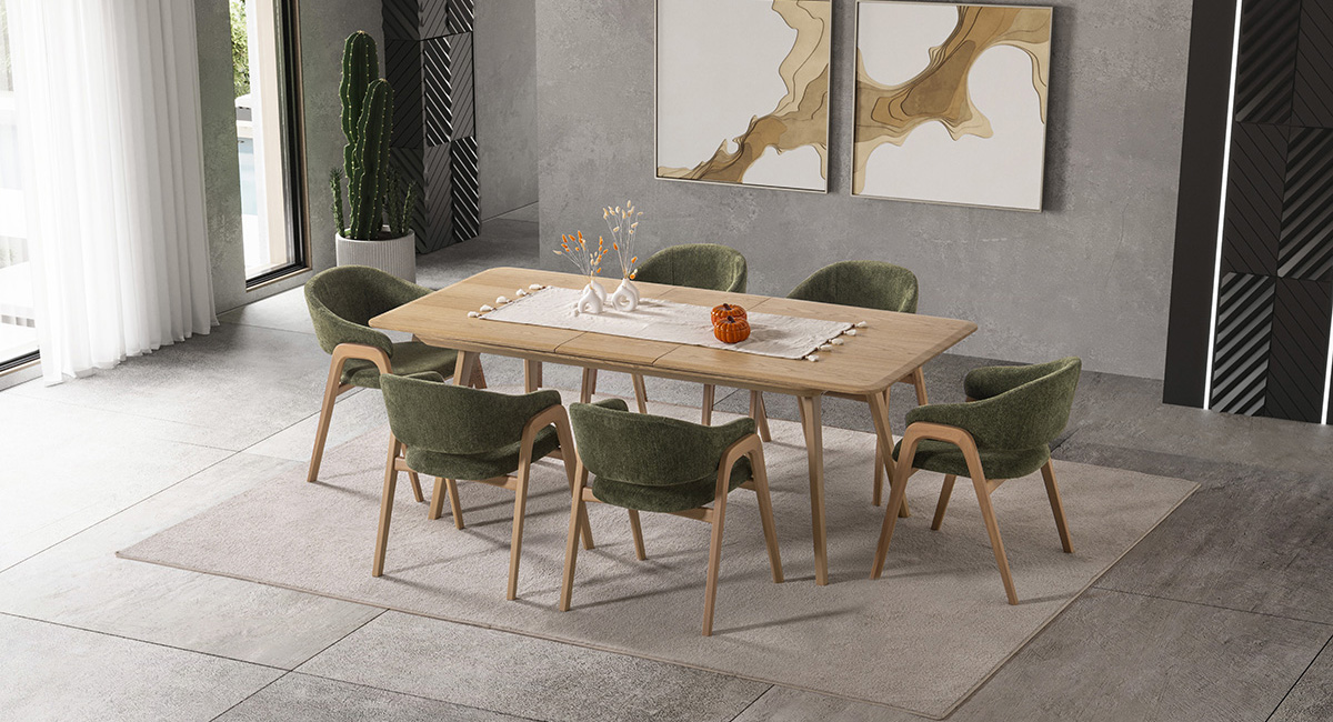 DELAMORE MEŞE MASA TAKIMI