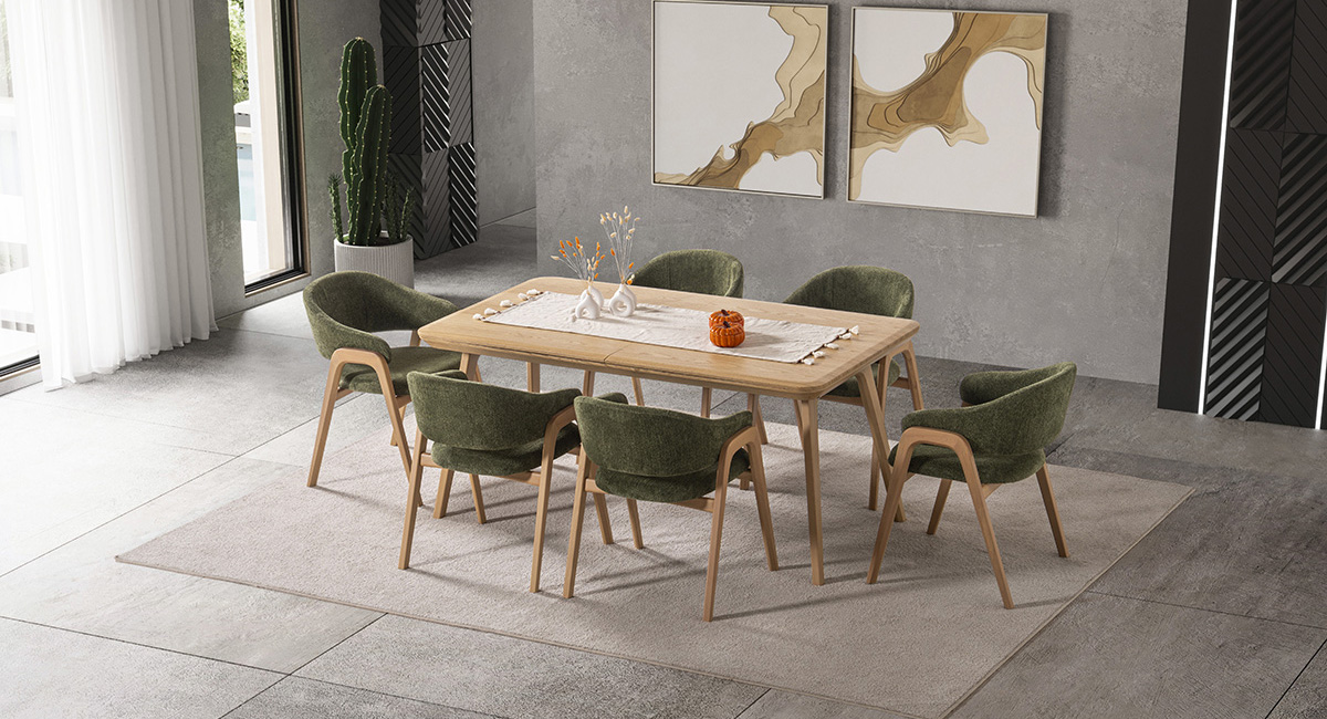 DELAMORE MEŞE MASA TAKIMI