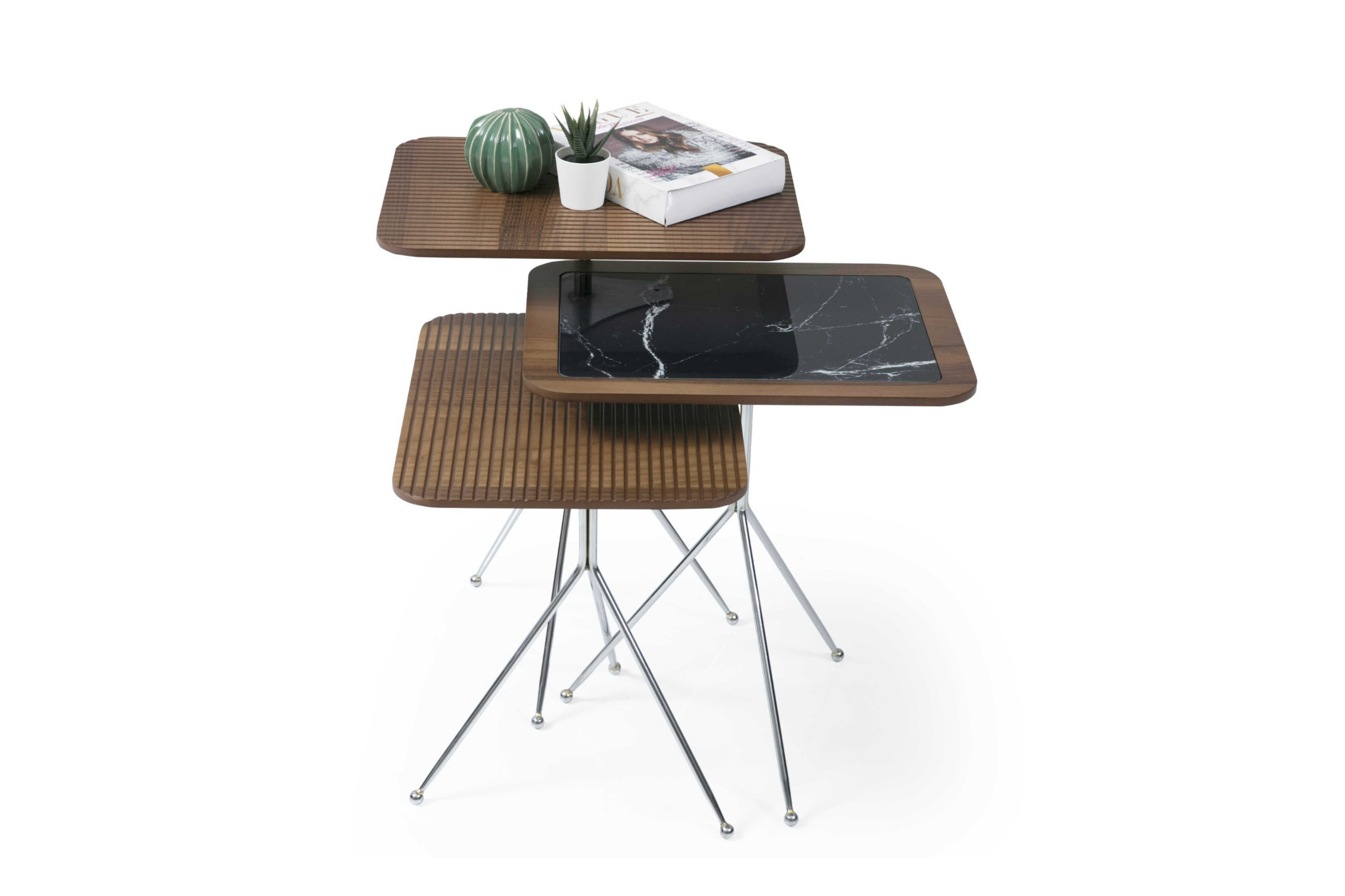 DİAMOND CHROME ZİDON SEHPA