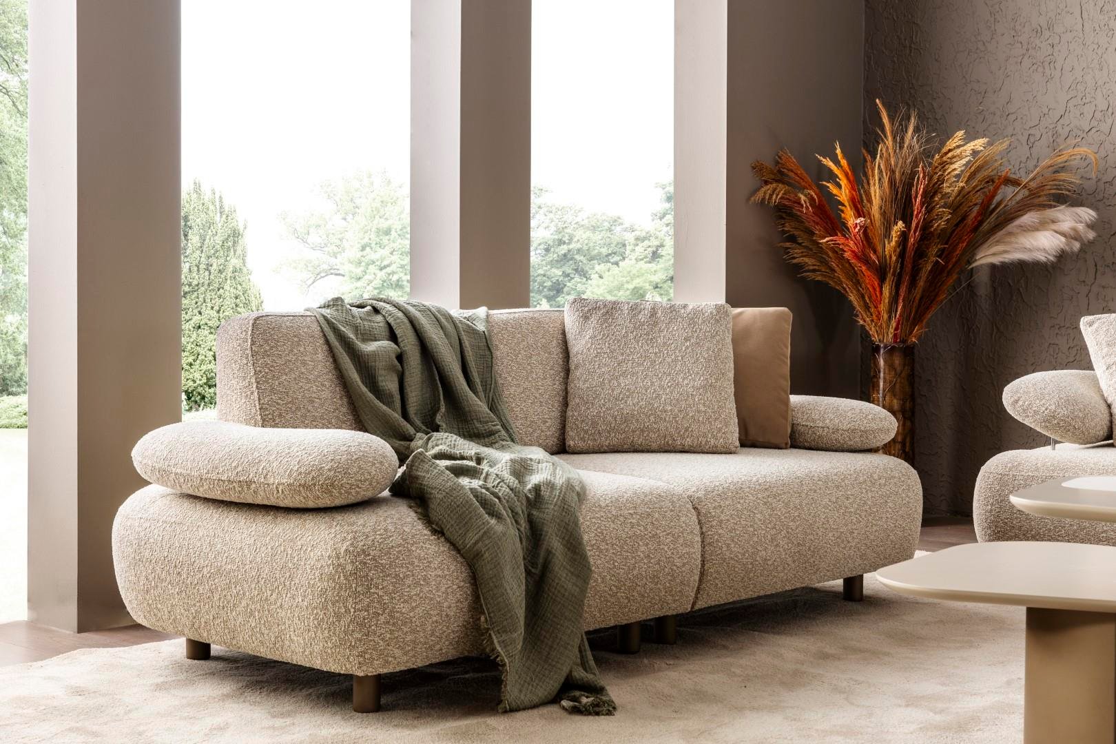 EFES KOLTUK TAKIMI (ÜÇLÜ PUF TEPSİLİ + ÜÇLÜ KOLTUK + BERJER )