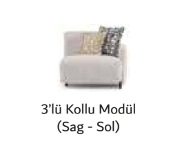 ETRO ÜÇLÜ SAĞ KOLLU MODÜL