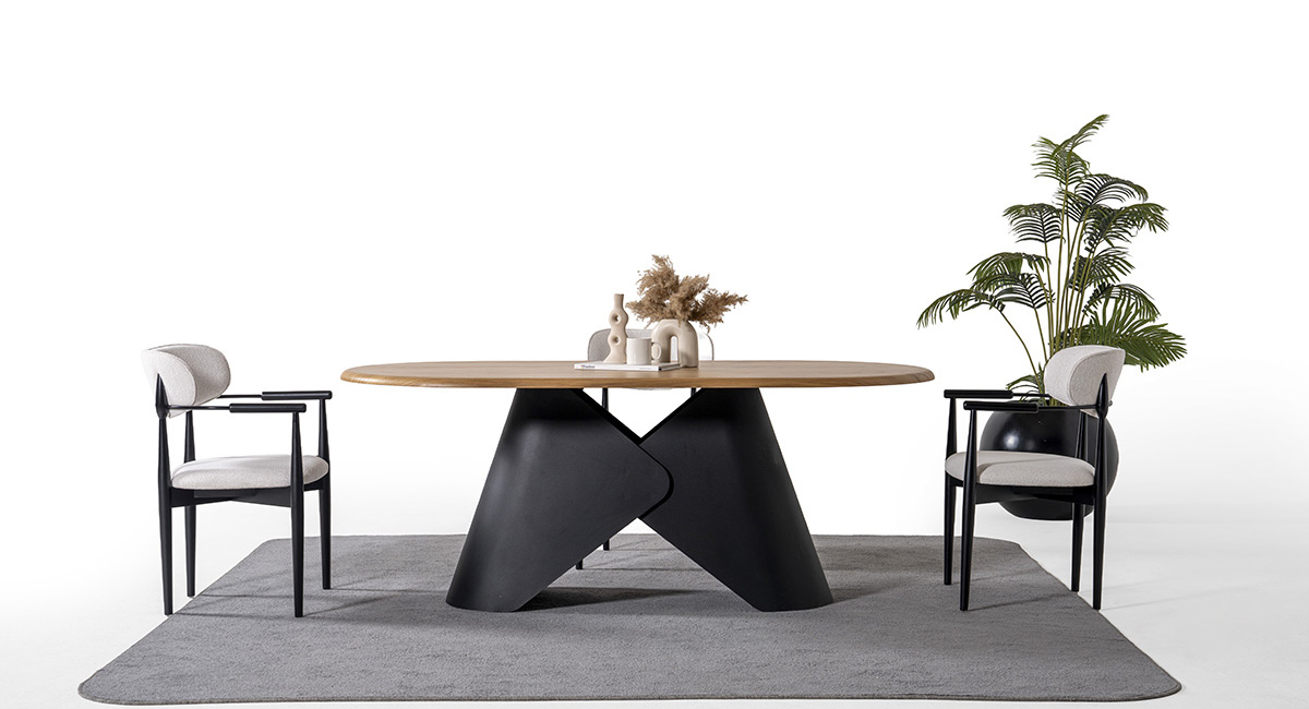 LİNEA SİYAH MASA TAKIMI