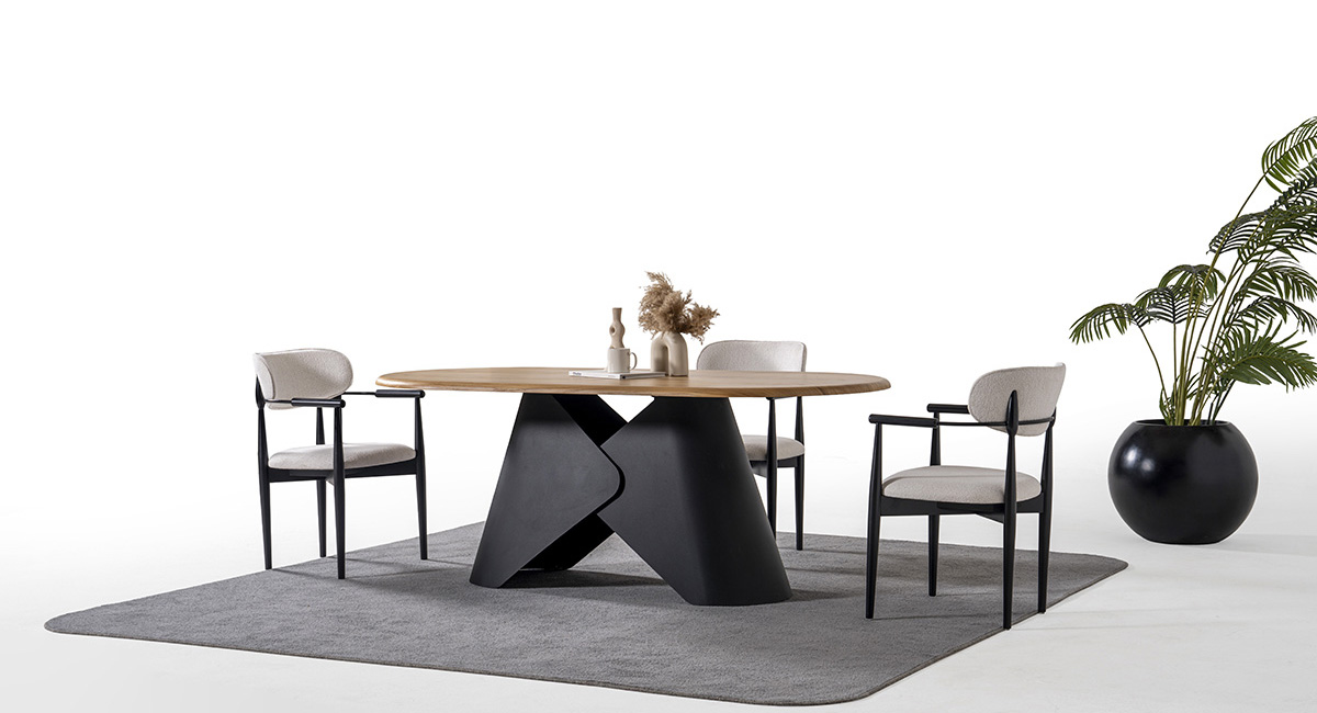 LİNEA SİYAH MASA TAKIMI