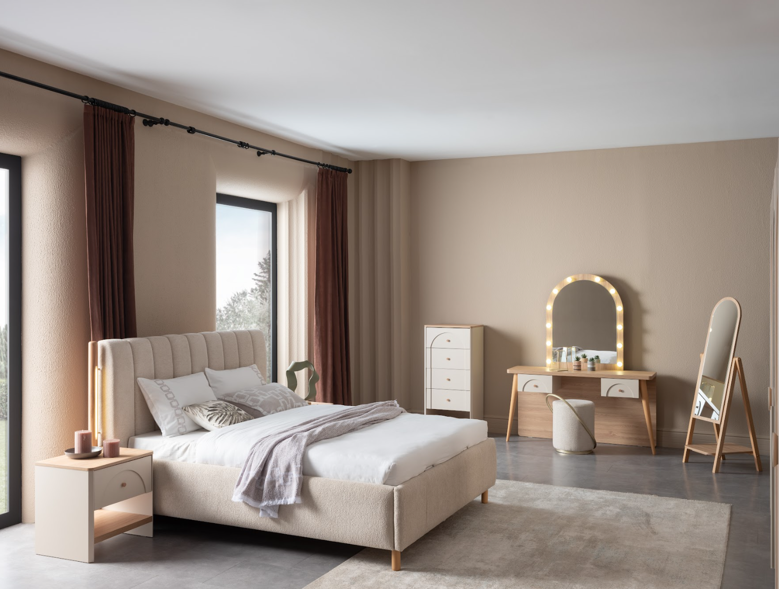 MİLOS 180*200 BAZALI KARYOLA